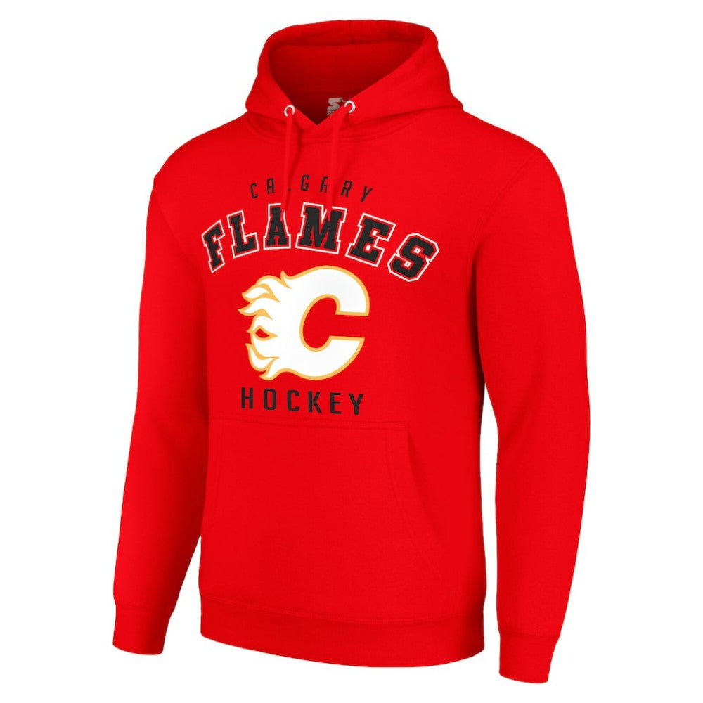 Calgary Flames Starter Logo Pullover Hoodie -  NHL Hoodies