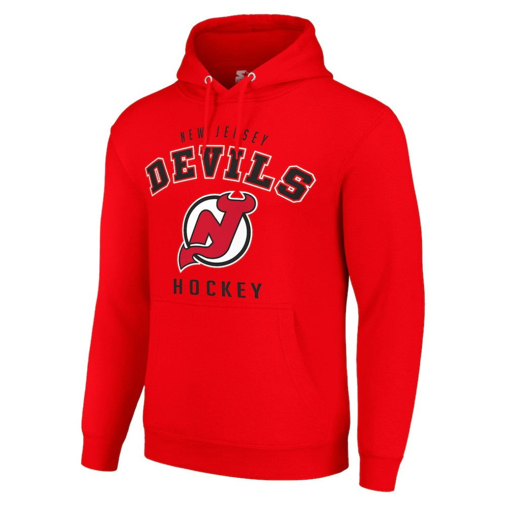 New Jersey Devils Starter Logo Pullover Hoodie -  NHL Jerseys