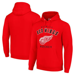 Detroit Red Wings Starter Logo Pullover Hoodie -  NHL Hoodies