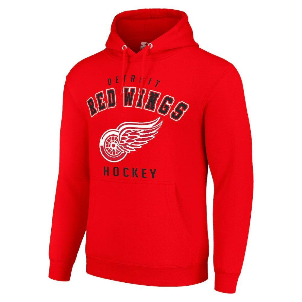 Detroit Red Wings Starter Logo Pullover Hoodie -  NHL Hoodies