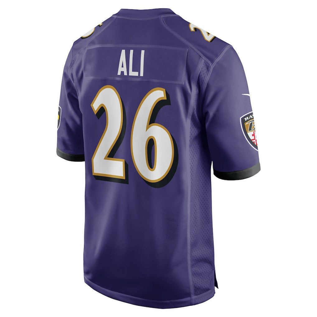Baltimore Ravens Rasheen Ali  Team Game Jersey | NFL Outlet