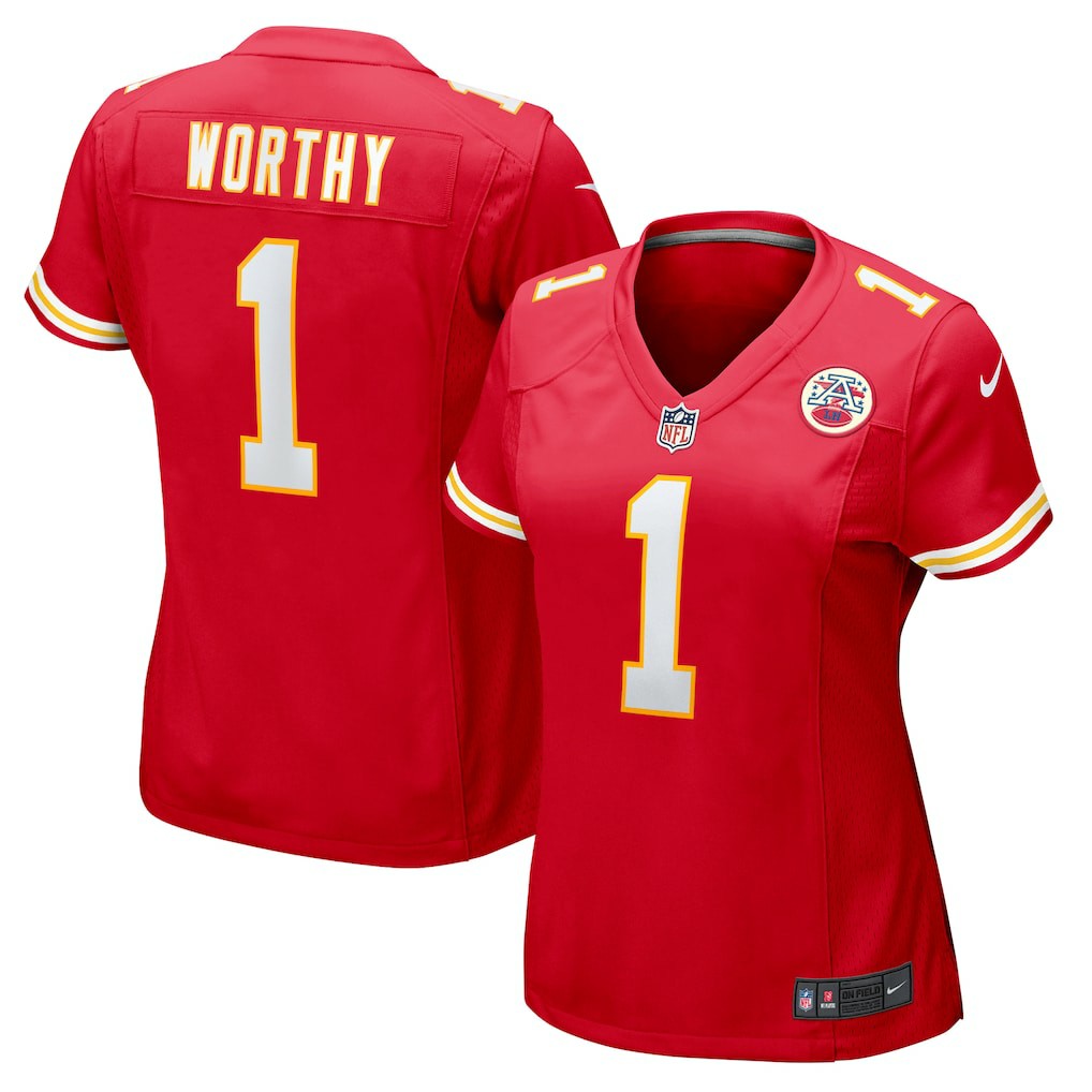 Kansas City Chiefs Xavier Worthy  Women's Game Jersey | NFL Discount