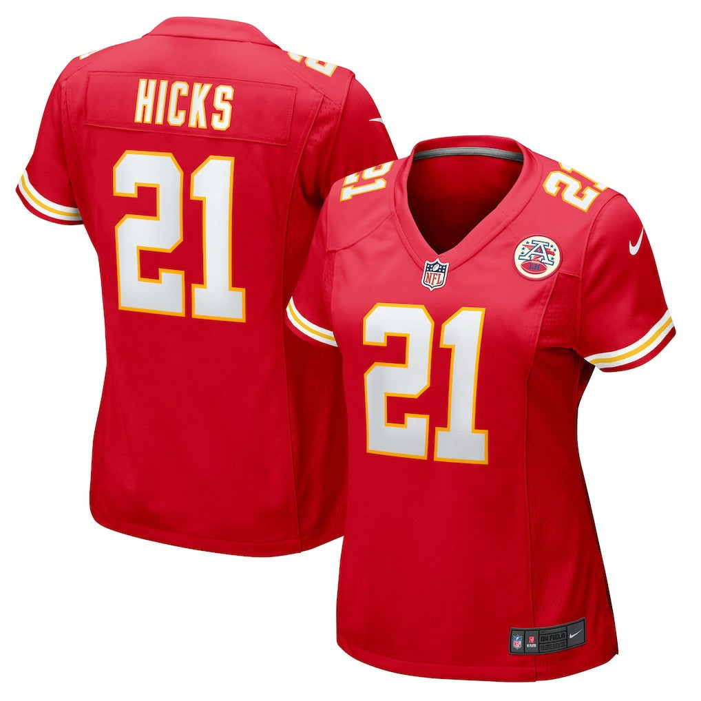 Kansas City Chiefs Jaden Hicks  Women's Game Jersey | NFL Hot