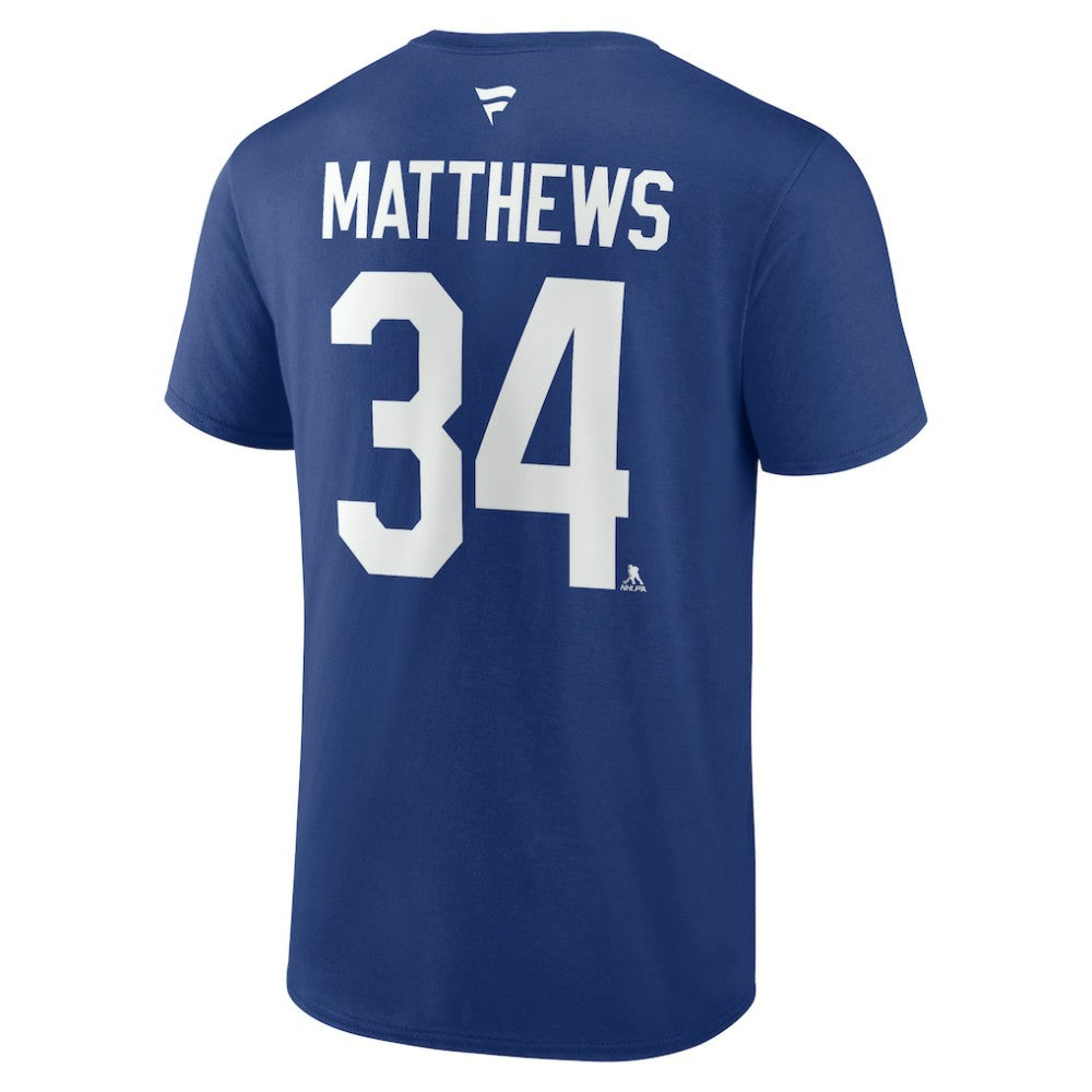 Auston Matthews Toronto Maple Leafs Fanatics Authentic Stack Name & Number T-Shirt -  NHL T-shirts