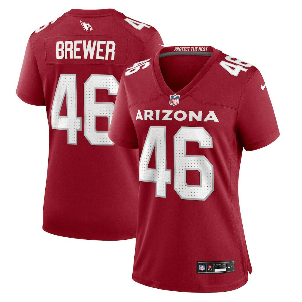 Arizona Cardinals Aaron Brewer  Women's Game Jersey | NFL Discount