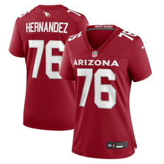 Arizona Cardinals Will Hernandez  Women's Game Jersey | NFL Sale