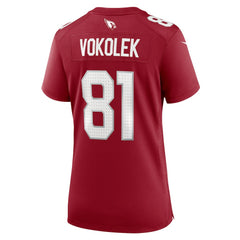 Arizona Cardinals Travis Vokolek  Women's Game Jersey | NFL New