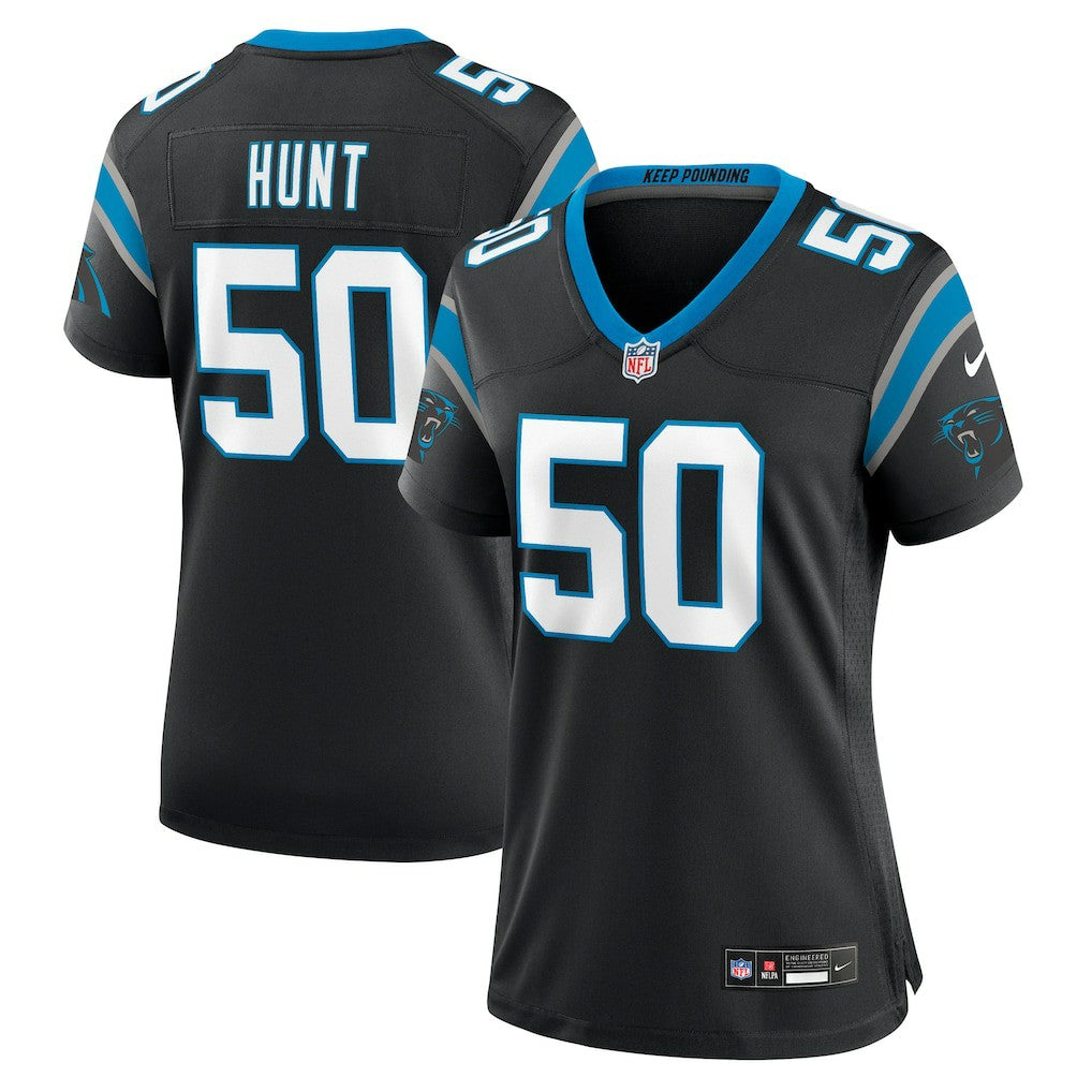 Carolina Panthers Robert Hunt  Women's Game Jersey | NFL Outlet