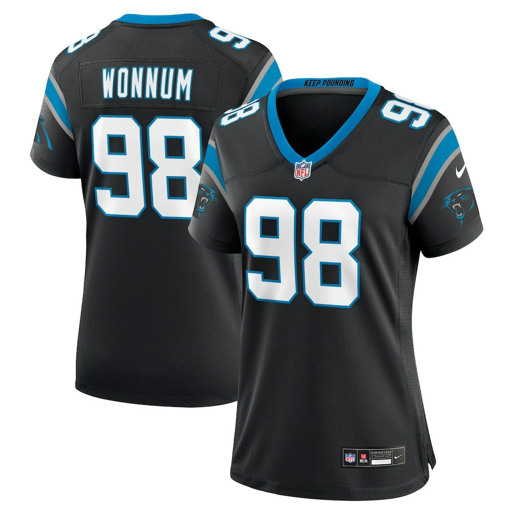 Carolina Panthers D.J. Wonnum  Women's Game Jersey | NFL Hot