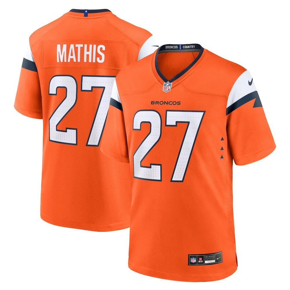 Denver Broncos Damarri Mathis  Team Game Jersey | NFL US