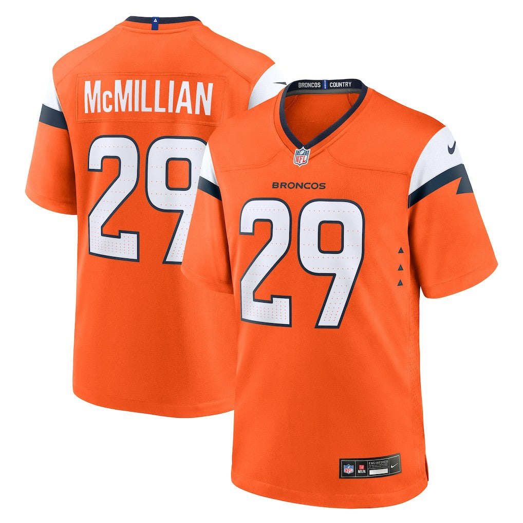 Denver Broncos Ja'Quan McMillian  Team Game Jersey | NFL Near me