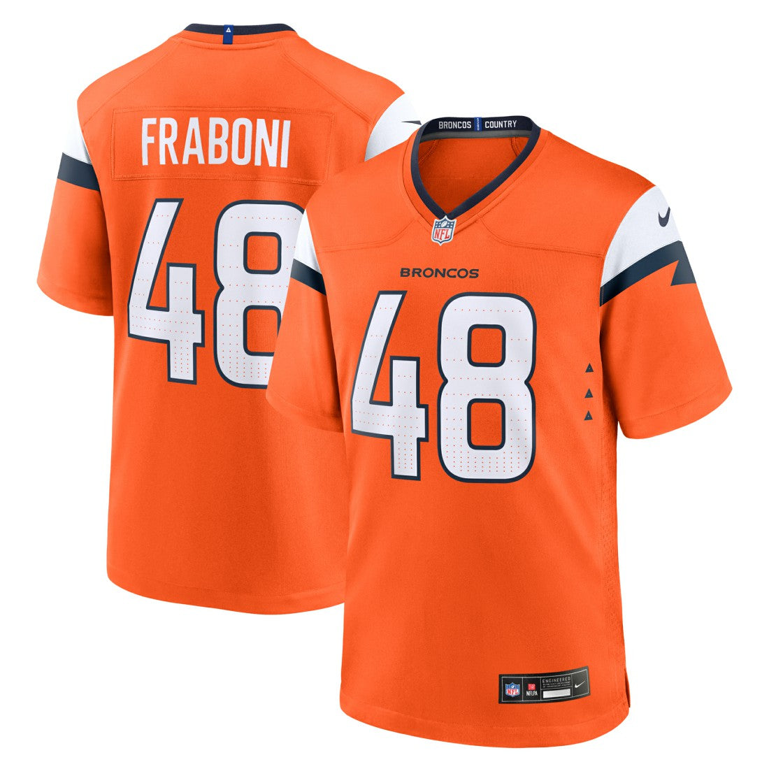 Denver Broncos Mitchell Fraboni  Team Game Jersey | NFL Near me