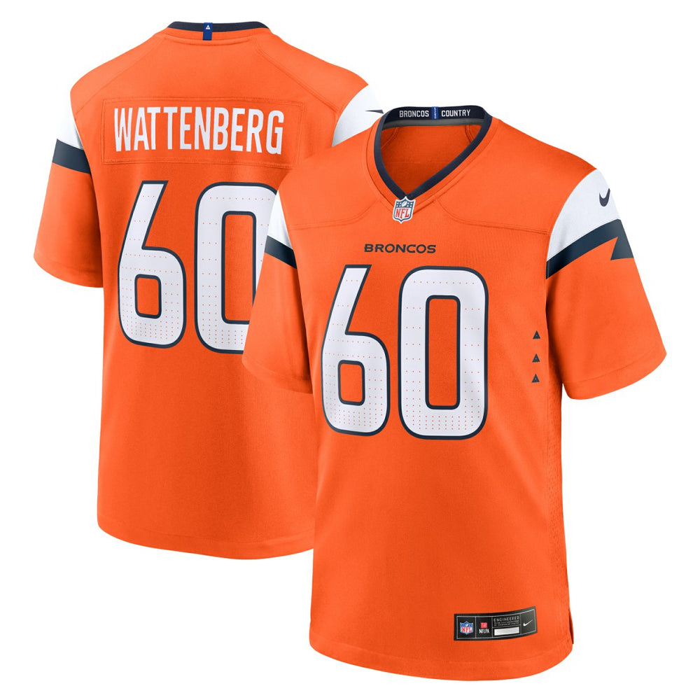 Denver Broncos Luke Wattenberg  Team Game Jersey | NFL New