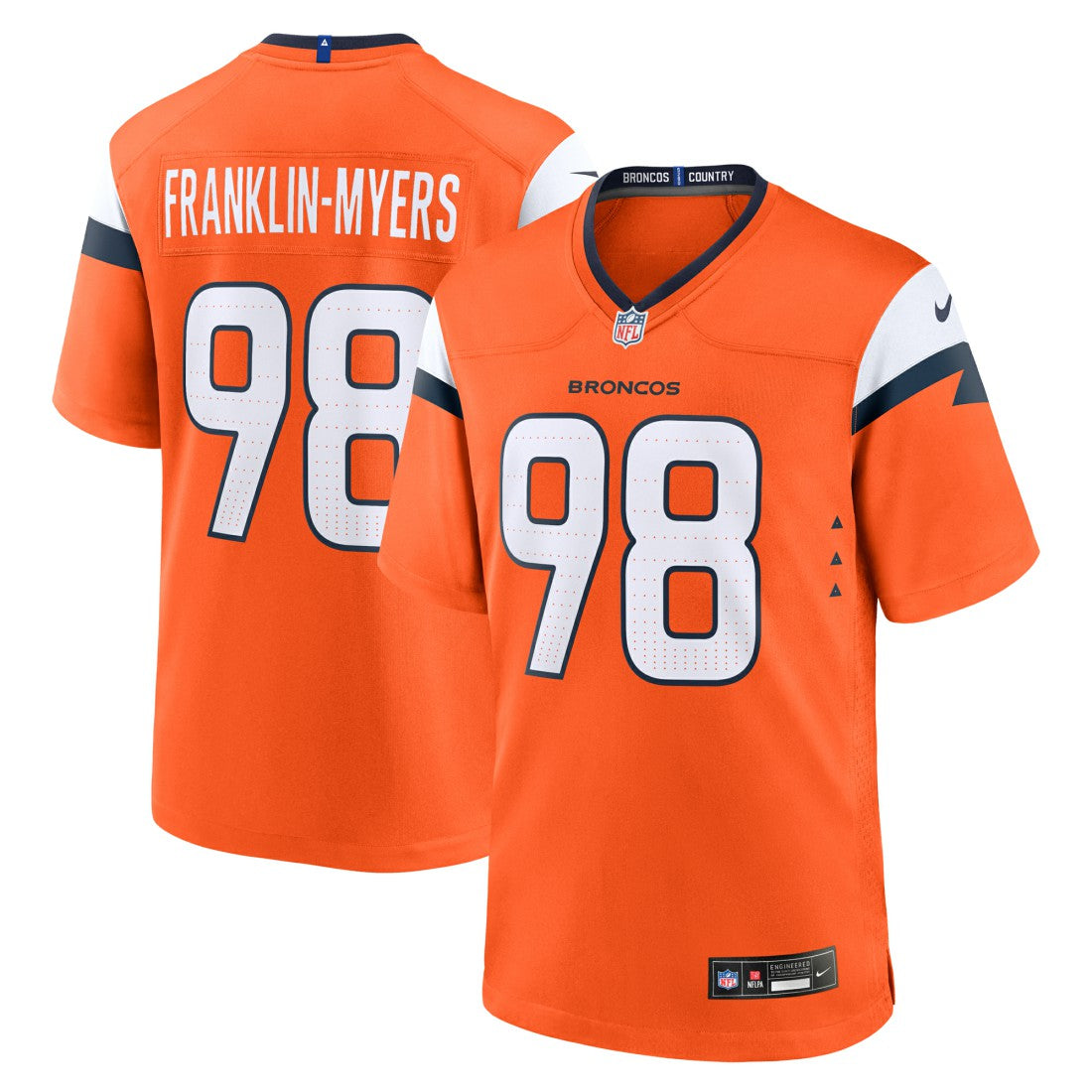Denver Broncos John Franklin-Myers  Team Game Jersey | NFL Hot