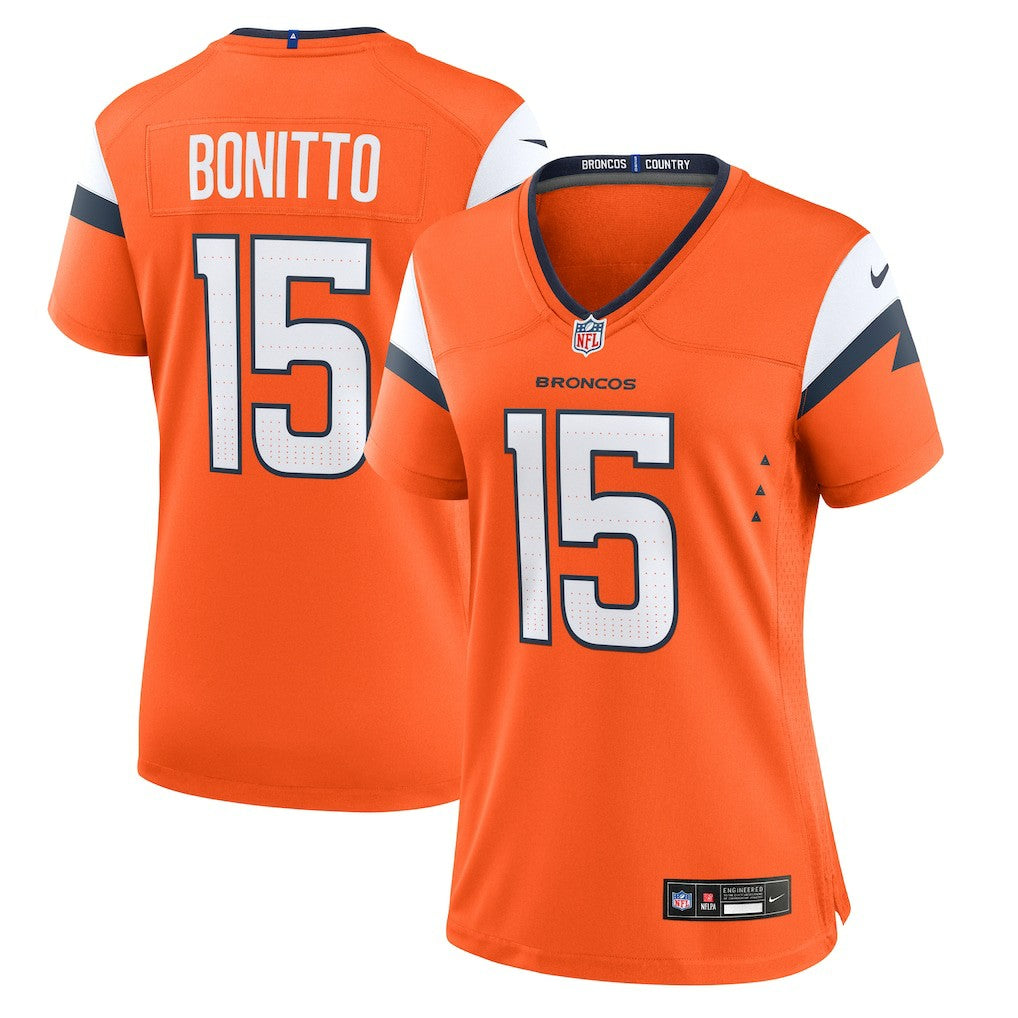 Denver Broncos Nik Bonitto  Women's Team Game Jersey | NFL Hot