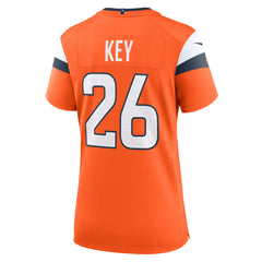 Denver Broncos Devon Key  Women's Team Game Jersey | NFL Discount