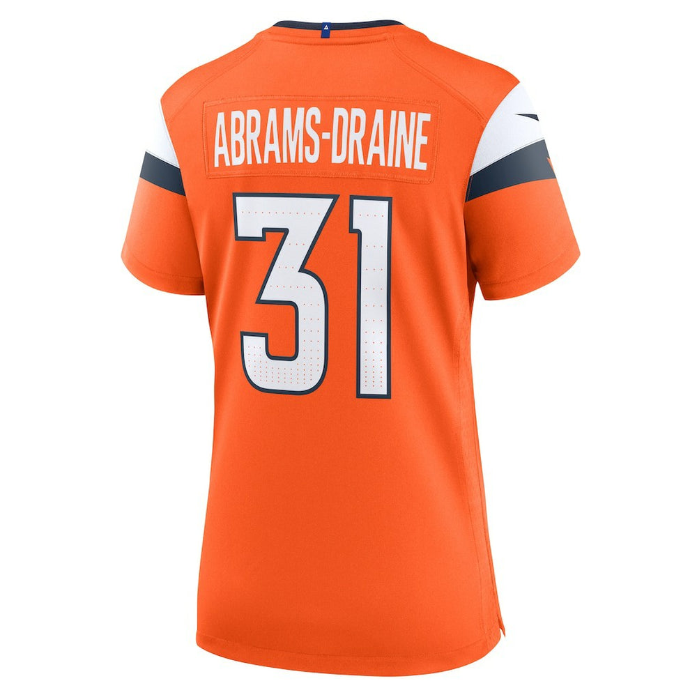 Denver Broncos Kris Abrams-Draine  Women's Team Game Jersey | NFL New