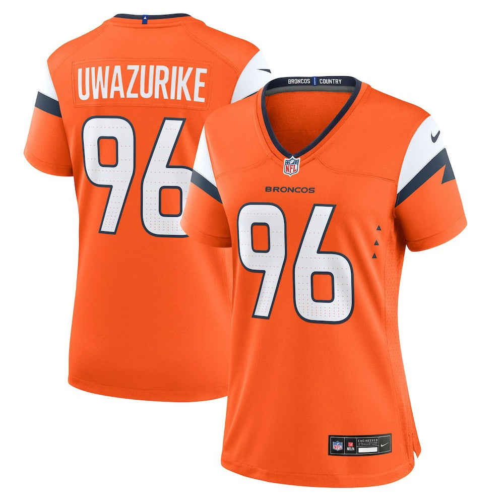 Denver Broncos Eyioma Uwazurike  Women's Team Game Jersey | NFL Sale