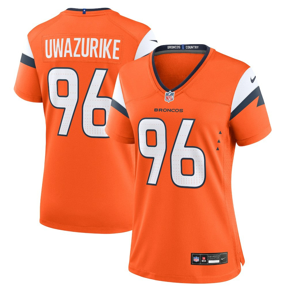 Denver Broncos Eyioma Uwazurike  Women's Team Game Jersey | NFL Sale