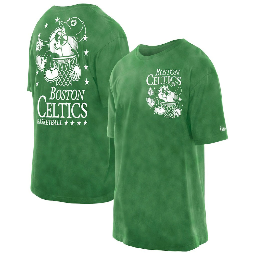 Kelly Green Boston Celtics Old School Sport Enzyme Wash Oversized T-Shirt | NBA