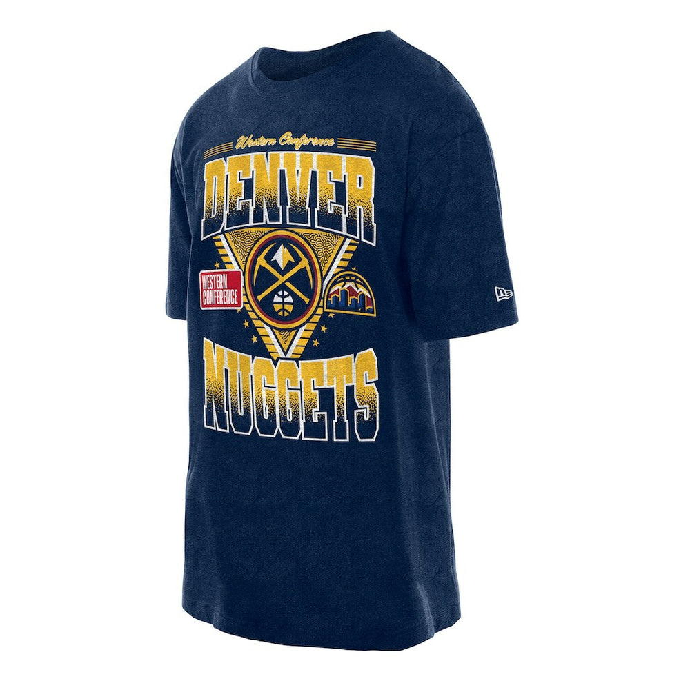 Navy Denver Nuggets Old School Sport Vintage Wash T-Shirt sale | NBA