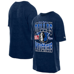 Navy Dallas Mavericks Boxy Old School Sport Vintage Wash T-Shirt sale | NBA