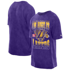 Purple Los Angeles Lakers Old School Sport Vintage Wash T-Shirt | NBA