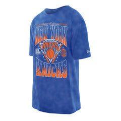 Blue New York Knicks Old School Sport Vintage Wash T-Shirt | NBA