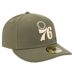 Olive Philadelphia 76ers Tonal Florals 59FIFTY Fitted Hat | NBA
