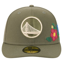 Olive Golden State Warriors Tonal Florals 59FIFTY Fitted Hat sale | NBA