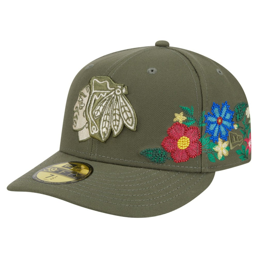 Chicago Blackhawks New Era Tonal Florals 59FIFTY Fitted Hat -  NHL Hats