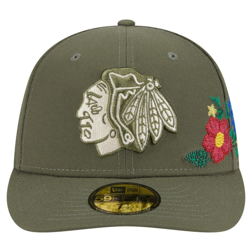 Chicago Blackhawks New Era Tonal Florals 59FIFTY Fitted Hat -  NHL Hats