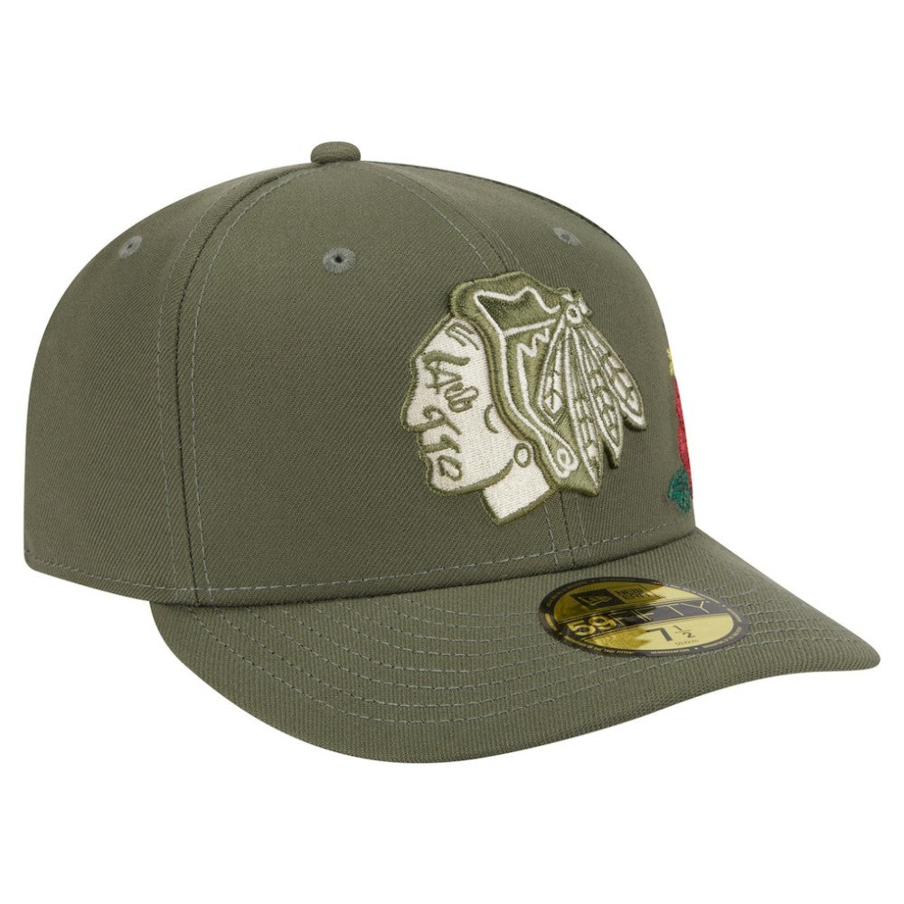 Chicago Blackhawks New Era Tonal Florals 59FIFTY Fitted Hat -  NHL Hats