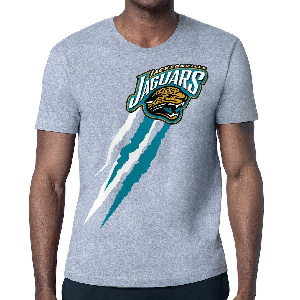 Jacksonville Jaguars Starter Retro Team Logo Color Scratch T-Shirt | NFL Hot