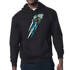 Jacksonville Jaguars Starter Retro Team Logo Color Scratch Pullover Hoodie | NFL Discount