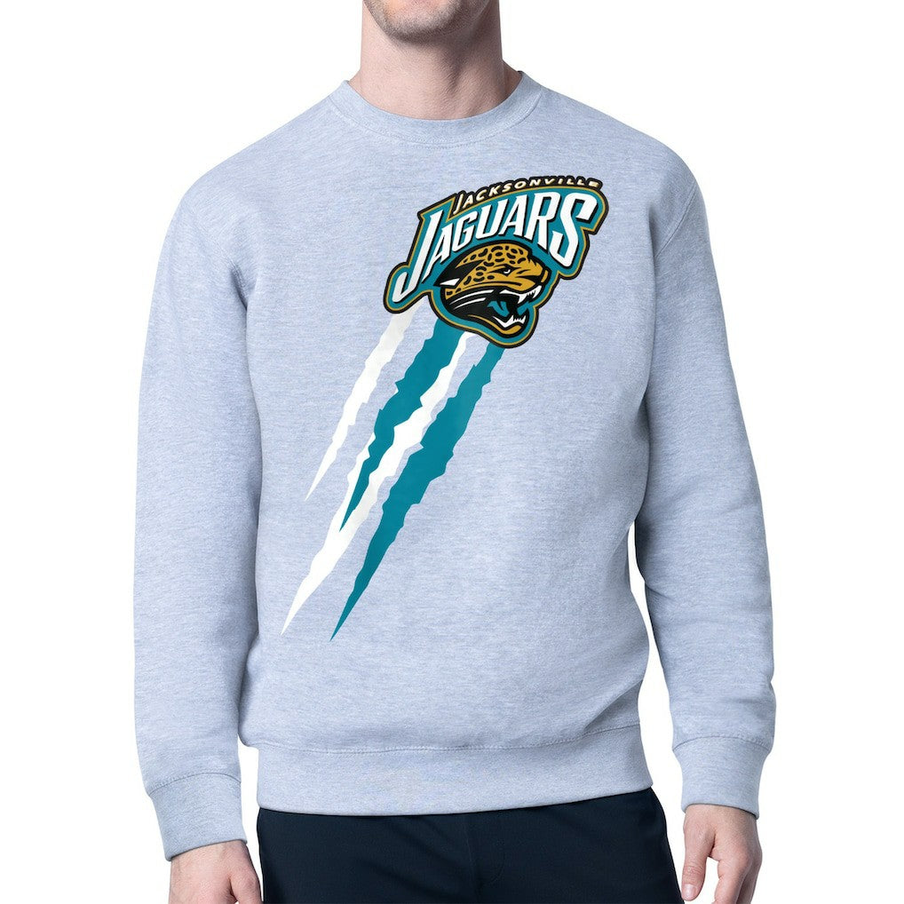 Jacksonville Jaguars Starter Retro Team Logo Color Scratch Pullover Sweatshirt | NFL Near me
