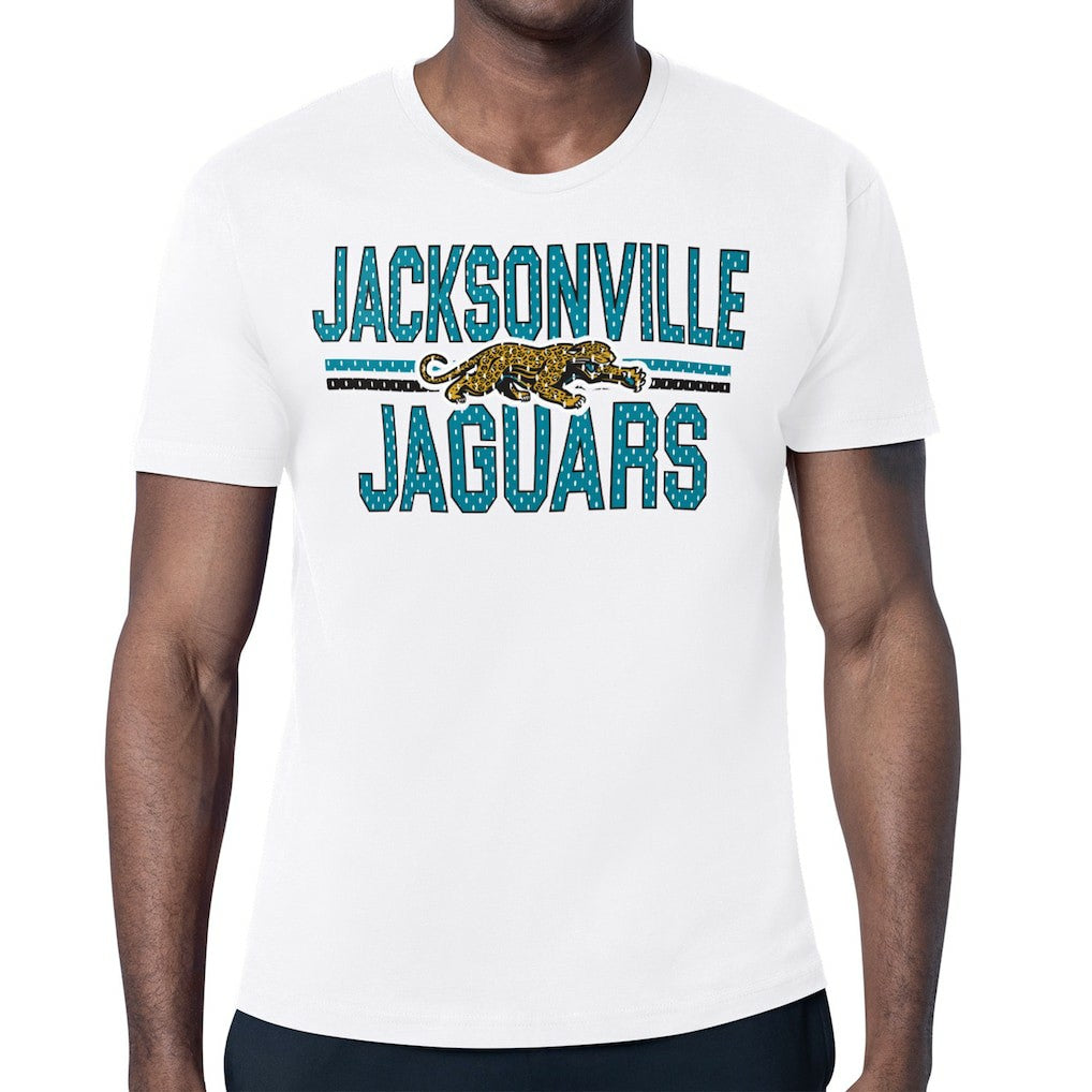Jacksonville Jaguars Starter Mesh Look Retro Team Logo T-Shirt | NFL Outlet
