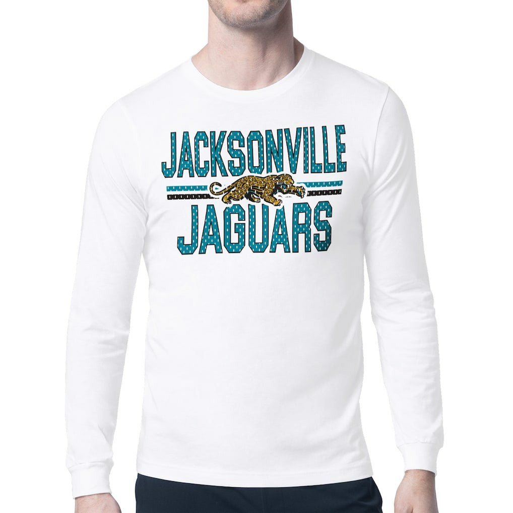Jacksonville Jaguars Starter Mesh Look Retro Team Logo Long Sleeve T-Shirt | NFL Online