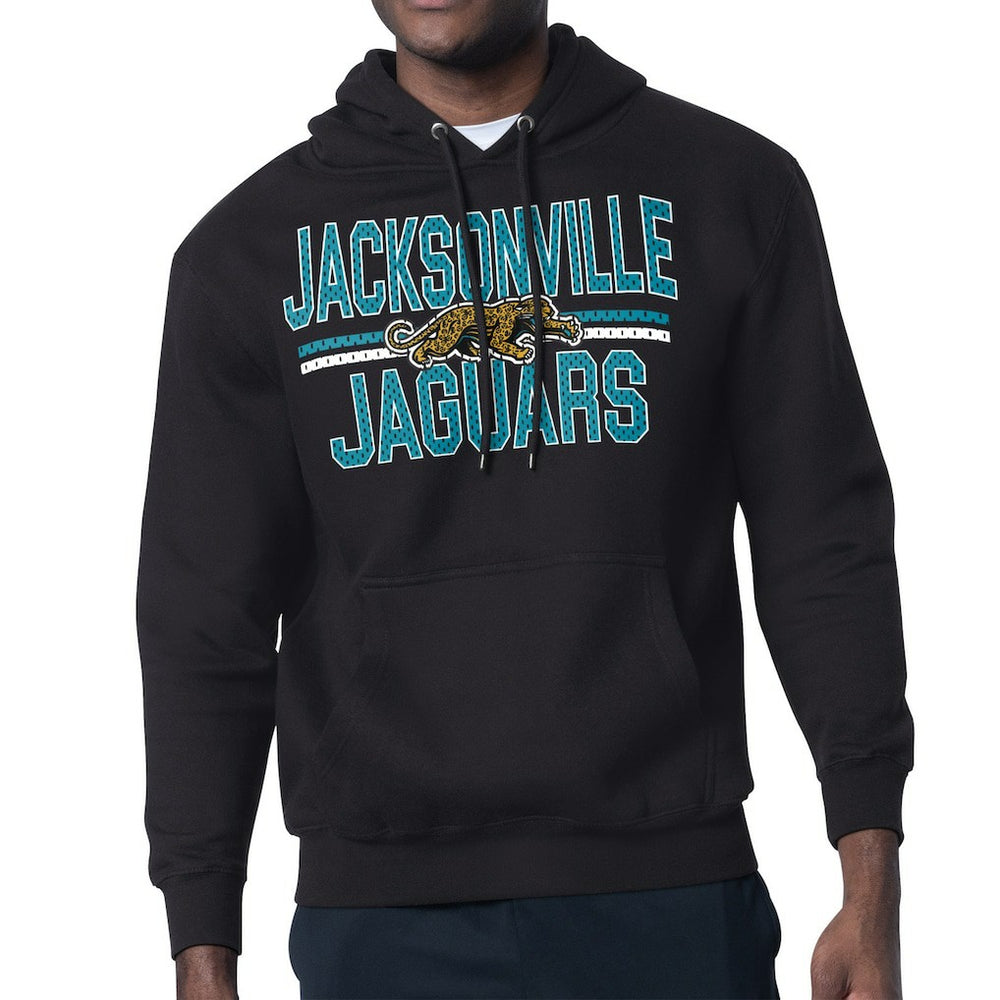 Jacksonville Jaguars Starter Mesh Look Retro Team Logo Pullover Hoodie | NFL Hot