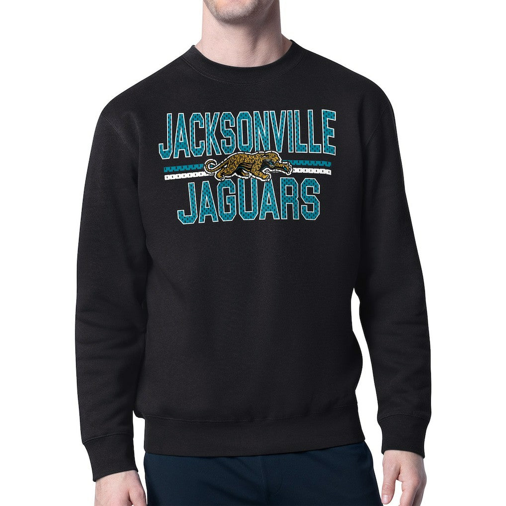 Jacksonville Jaguars Starter Mesh Look Retro Team Logo Pullover Sweatshirt | NFL On sale