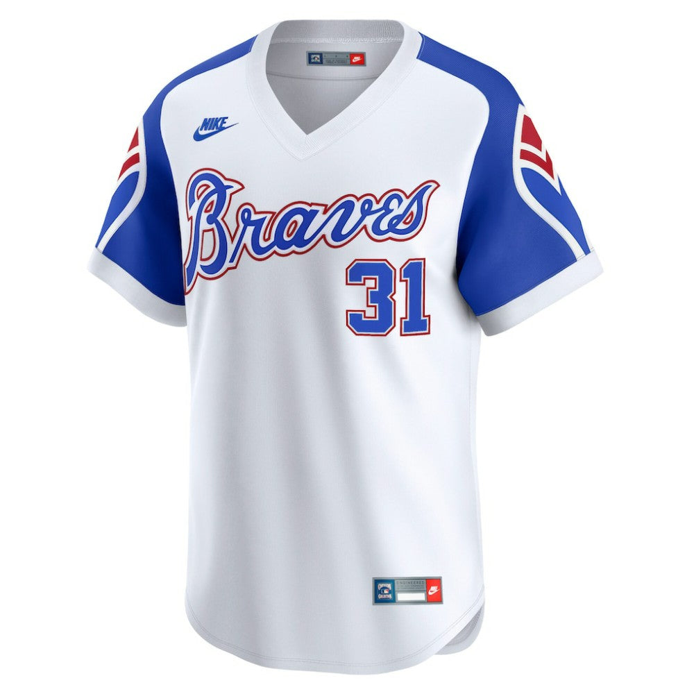 Greg Maddux Atlanta Braves Nike Throwback Cooperstown Collection Limited Jersey - MLB Jerseys