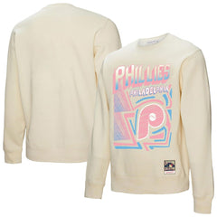 Philadelphia Phillies Mitchell & Ness Sidewalk Sketch Pullover Sweatshirt - MLB Pullover