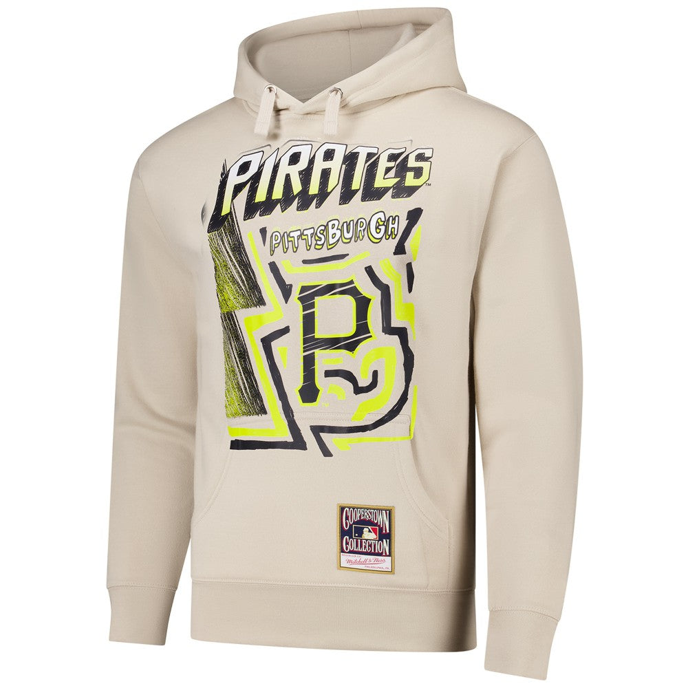 Pittsburgh Pirates Mitchell & Ness Sidewalk Sketch Pullover Hoodie - MLB Hoodies