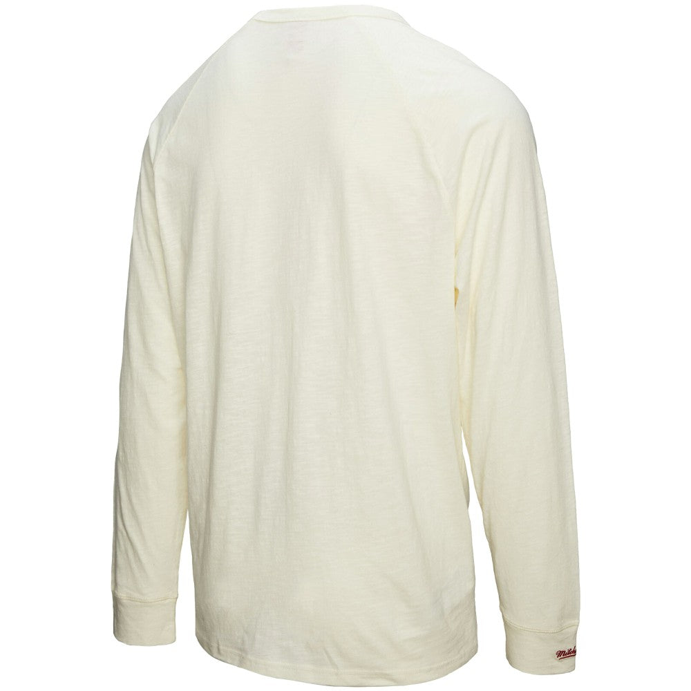 Cincinnati Reds Mitchell & Ness Arched Logo Slub Long Sleeve T-Shirt - MLB T-shirts