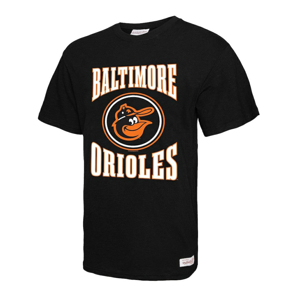 Baltimore Orioles Mitchell & Ness Arched Logo Slub T-Shirt - MLB T-shirts