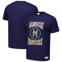 Milwaukee Brewers Mitchell & Ness Arched Logo Slub T-Shirt - MLB T-shirts