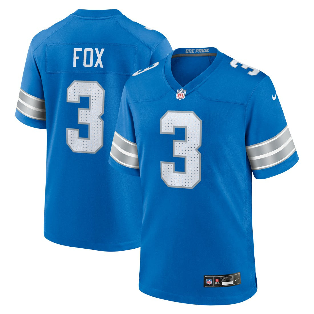 Detroit Lions Jack Fox  Team Game Jersey | NFL Online