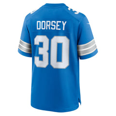Detroit Lions Khalil Dorsey  Team Game Jersey | NFL Discount