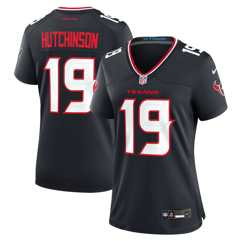 Houston Texans Xavier Hutchinson  Women's Team Game Jersey | NFL Sale