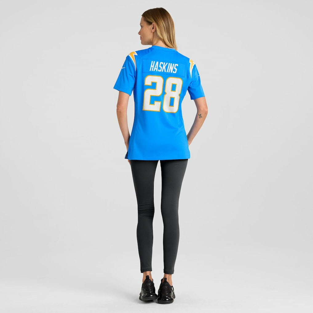 Los Angeles Chargers Hassan Haskins  Women's Game Jersey | NFL Hot